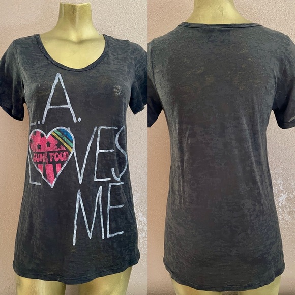 JUNK FOOD Sublimation L.A. LOVES ME Tee Shirt Size Medium - Picture 9 of 9